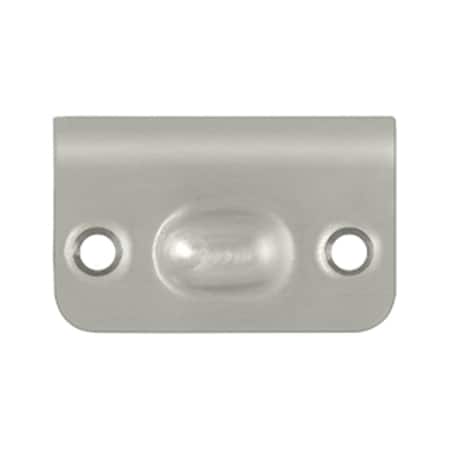 Dendesigns Strike Plate for Ball Catch &amp; Roller Catch; Satin Nickel - Solid DE961961